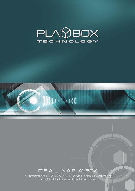 PlayBox Technology Product Families