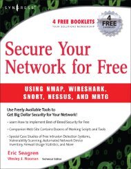 Syngress - Secure Your Network for Free Using NMAP
