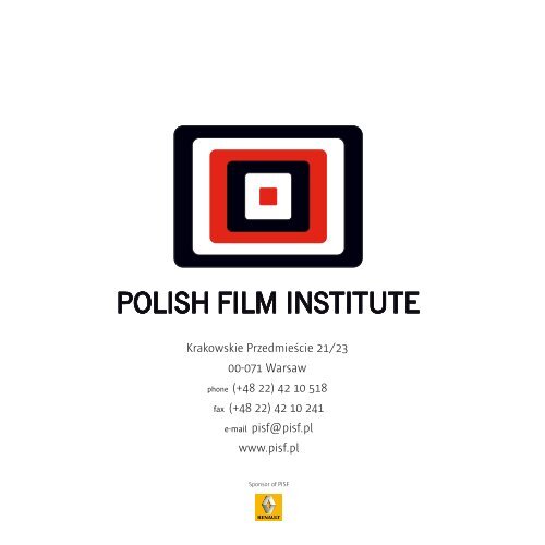 Polish Cinema today - Polski Instytut Sztuki Filmowej