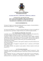 COMUNE DI VOGHIERA Provincia di Ferrara