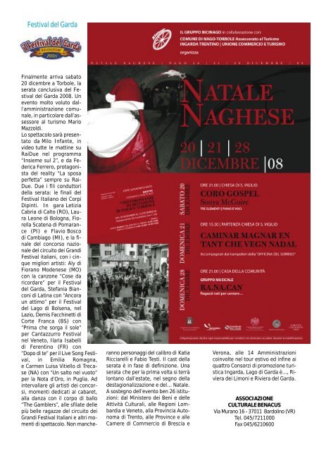 relazione del sindaco - Comune di Nago Torbole