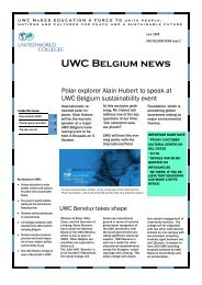 UWC Belgium news