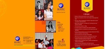 marc brochure - MARC B-School