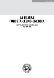 La filiera foresta-legno-energia in provincia di - Legno Trentino