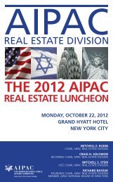 2012 aipac real estate committee