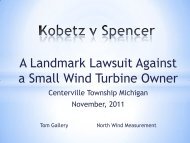 Kobetz v Spencer - Small Wind Conference