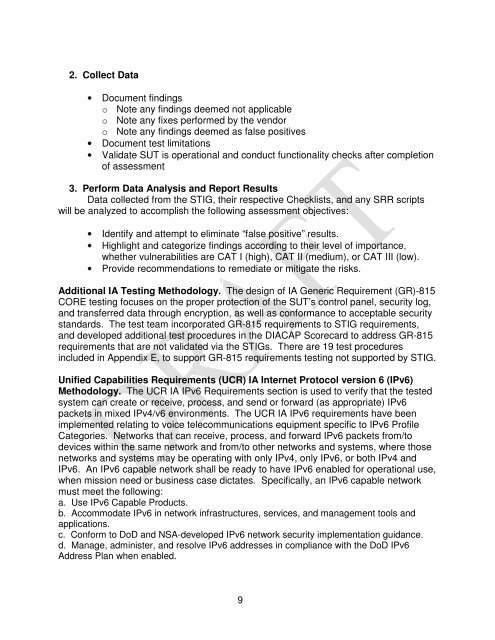 DEFENSE SWITCHED NETWORK INFORMATION ASSURANCE ...