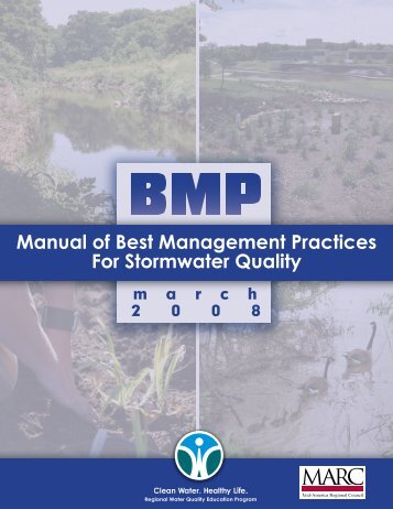 Manual of Best Management Practices For Stormwater Quality