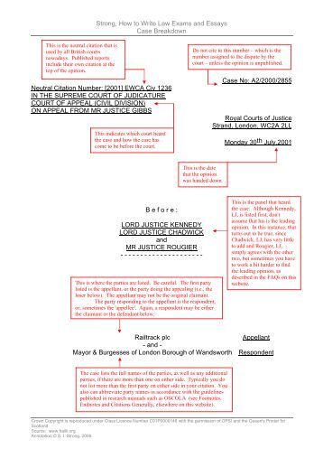 How to write law essays and exams