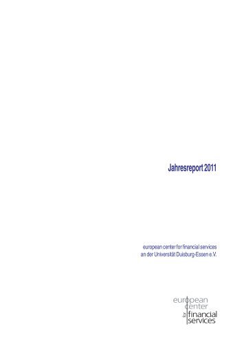 Jahresreport 2011 - ecfs