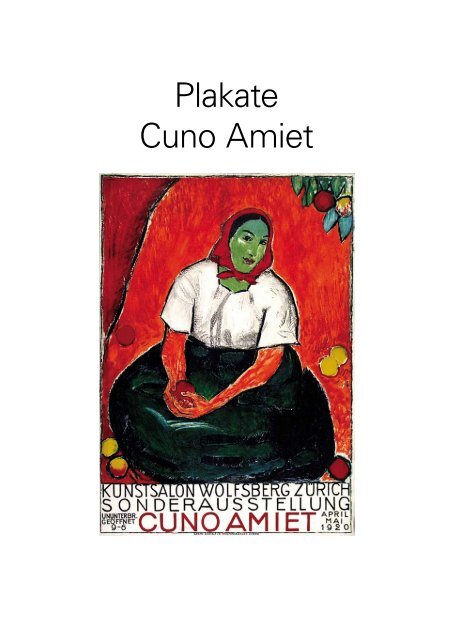 Plakate von Cuno Amiet / poster-auctioneer.com