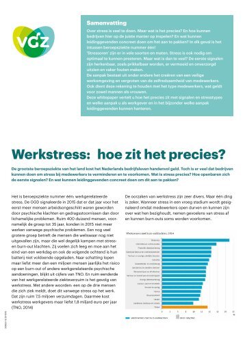 Werkstress hoe zit het precies?