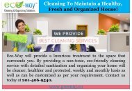 Home Cleaning Service In  Montclair |Eco-Way Cleaning & Organizing Solutions