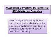  Most Reliable Practices for Successful SMS Marketing Campaign