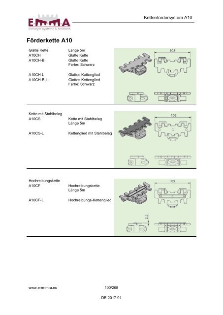 E-M-M-A Komponentenkatalog