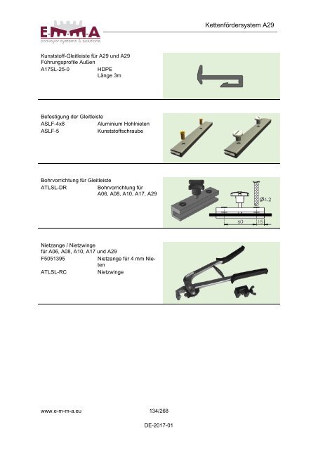 E-M-M-A Komponentenkatalog