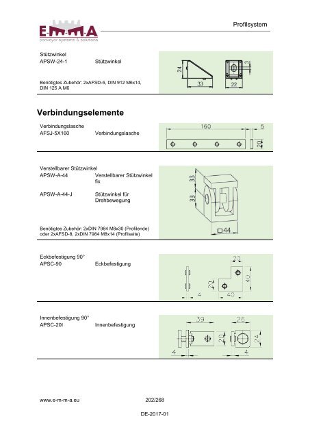 E-M-M-A Komponentenkatalog