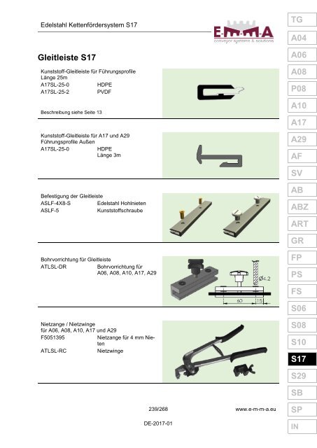 E-M-M-A Komponentenkatalog