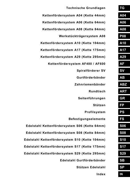 E-M-M-A Komponentenkatalog