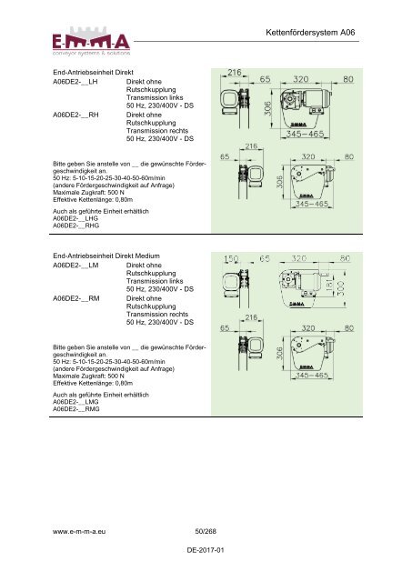 E-M-M-A Komponentenkatalog