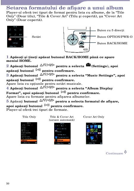 Sony NW-A806 - NW-A806 Istruzioni per l'uso Rumeno
