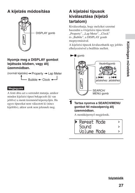 Sony NW-E405 - NW-E405 Istruzioni per l'uso Ungherese