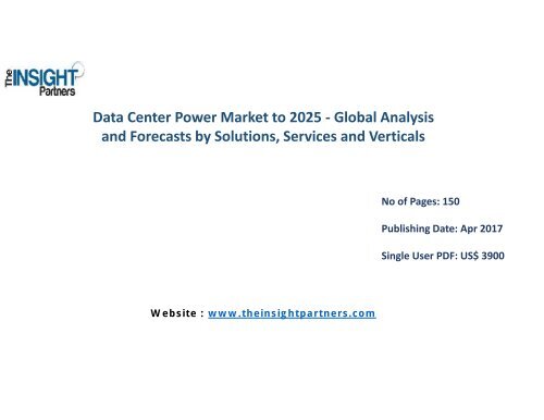 Data Center Power Market to 2025