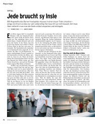 Jede bruucht sy Insle - MAZ