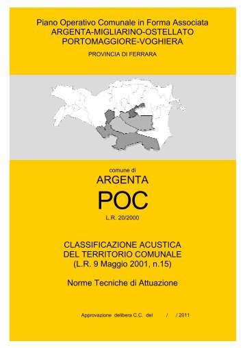 Norme Tecniche di Attuazione - Comune di Argenta