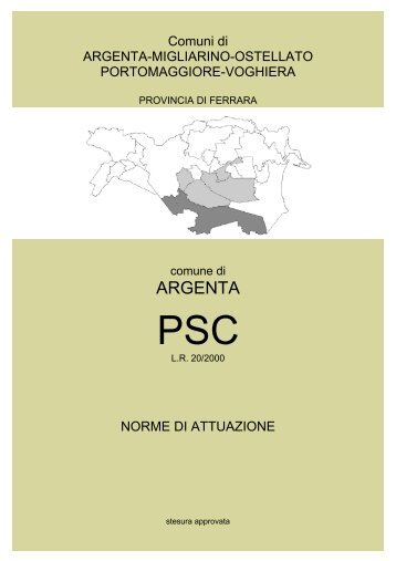 psc associato dei comuni di argenta, migliarino, ostellato ...