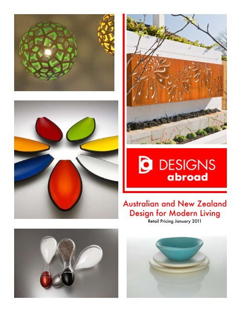 Australian and New Zealand Design for Modern ... - Designs Abroad