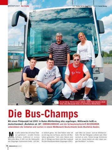 Die Bus-Champs - BUSFAHRER