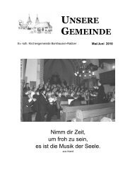 UNSERE GEMEINDE - Kirchenkreis Melle