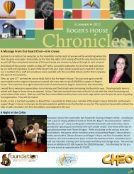 Summer 2012 Newsletter - Roger's House