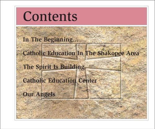 In The Beginning... Catholic Education In The Shakopee Area The ...