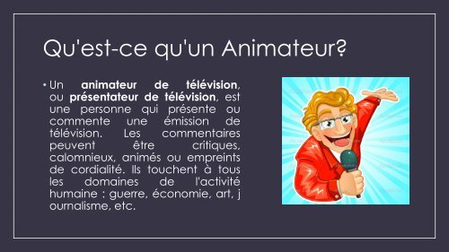 Animateur