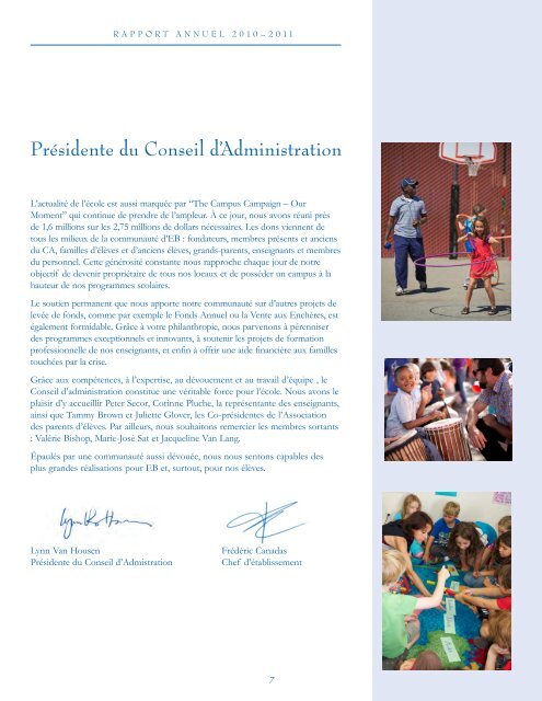 Annual Report - Ecole Bilingue de Berkeley