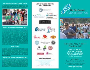 2011 GBS 5K Race Brochure final.indd - GBS/CIDP Foundation ...