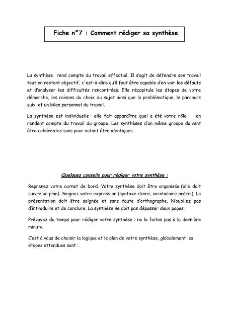 Comment Faire La Synthèse D Un Texte  Texte Préféré