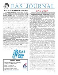 EAS JOURNAL - Eastern Apicultural Society of North America