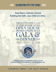Celebrating Fifty Five Years of Saint Mary Catholic School Program