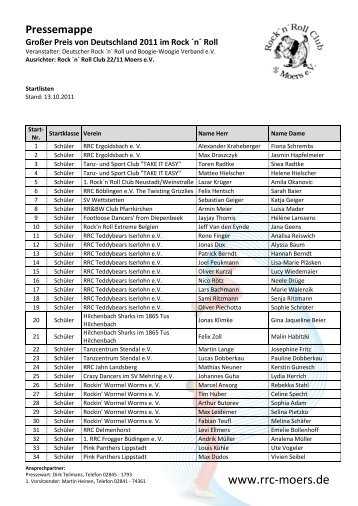 Pressemappe Großer Preis von Deutschland 2011 im Rock ´n´ Roll