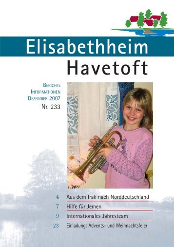 Advents- und Weihnachtsfeier - Elisabethheim Havetoft