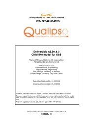 Deliverable A6.D1.6.3 CMM-like model for OSS