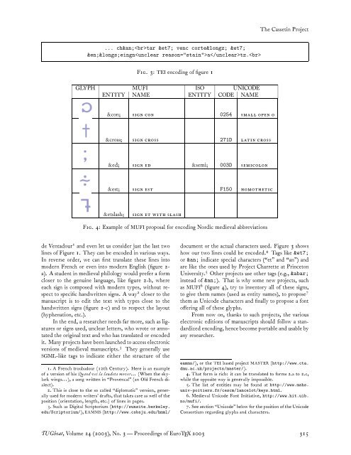 The Cassetin Project â€” Towards an Inventory  of Ancient ... - TUG