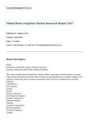 Global Boom Irrigation Market Research Report 2017 