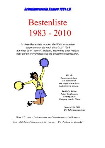 Bestenliste 1983 - 2010 - SV-Kamen 1891