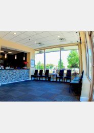 Waiting area and front desk at Potomac Family Dental