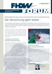 FHDW Forum Nr.26