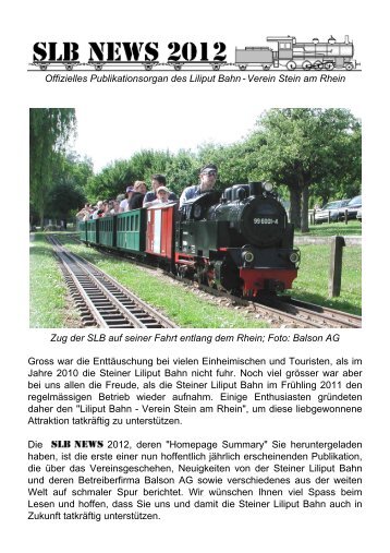 Liliput Bahn - Verein Stein am Rhein - Steiner Liliputbahn